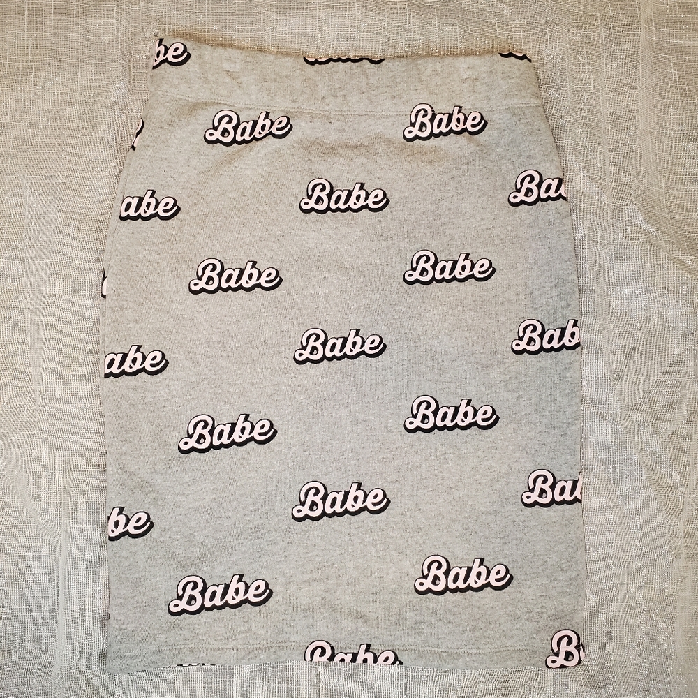 Forever 21 Babe Skirt, Gray, Medium - Picture 4 of 8